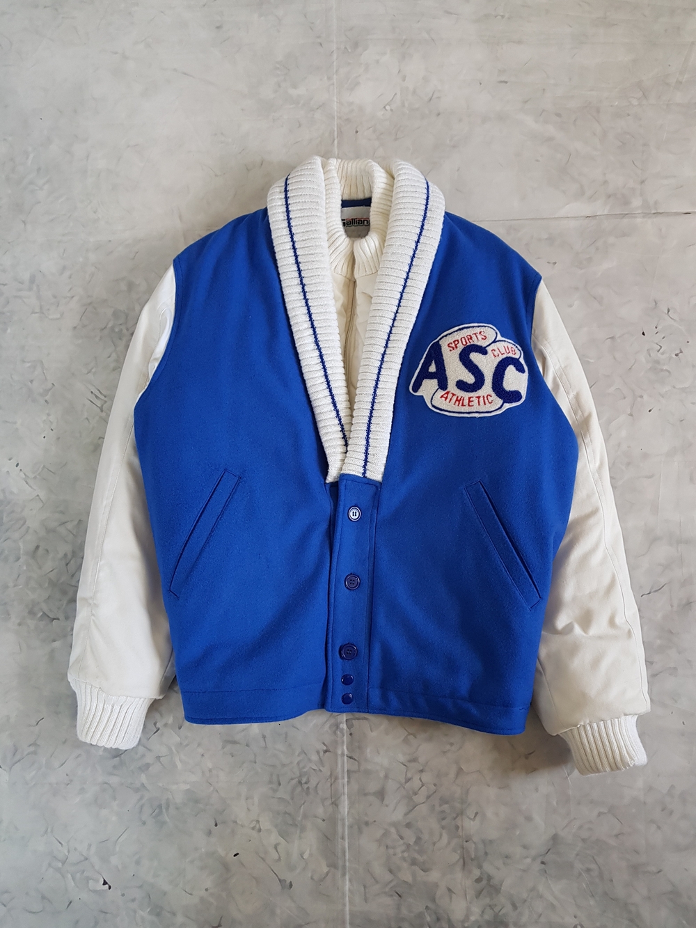Vintage 80s ASC SPORTSCLUB ATHLETICS Varsity Jacket Wool
